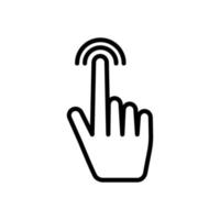 touch icon design vector template