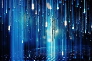 Blue Light Line Drop Stars Abstract Background Illustration with photo