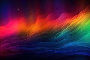 Colorful Aurora Abstract Background Illustration with photo
