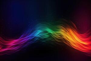 Colorful Aurora Abstract Background Illustration with photo