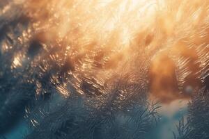 Frozen Nature Ice Detailed Texture Sun Light Background with photo