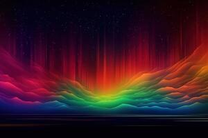 Colorful Aurora Abstract Background Illustration with photo
