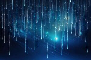 Blue Light Line Drop Stars Abstract Background Illustration with photo