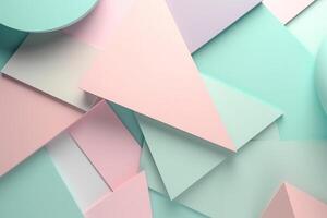 Colorful Abstract Pastel Shape Wallpaper Illustration Background with photo