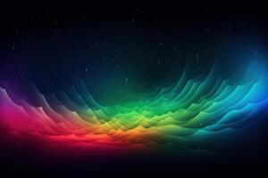 Colorful Aurora Abstract Background Illustration with photo