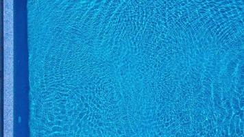 Topview from a drone over the surface of the pool video