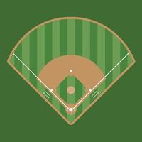 Baseball Field The Illustration vector