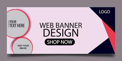 web banner design template, web banner design. vector