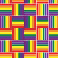 Rainbow fFlag Minimal Seamless Pattern, Vector Pride Modern Background, Isolated On White Background, Fabric Print, Wrapping Paper