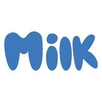 Milk.World milk day. Lettering milk vector illustration