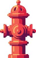 red fire hydrant object vector