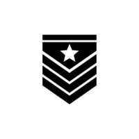 military epaulettes vector icon illustration