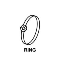 ring vector icon illustration