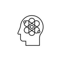knowledge, mind, intelligence vector icon illustration