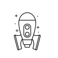 Spaceship vector icon illustration