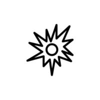the sun vector icon illustration