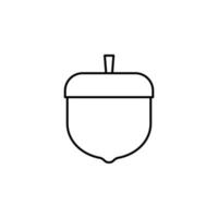 acorn vector icon illustration