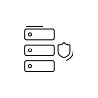 Database, security, networking vector icon illustration