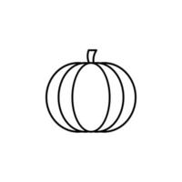 Ilustración de icono de vector de calabaza