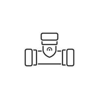 copper, fitting plumbing vector icon illustration