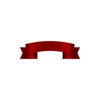 ribbons, red, sash vector icon illustration