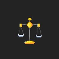 a scales tool in pixel art style vector