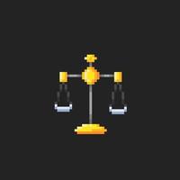 a scales tool in pixel art style vector