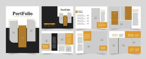 Fashion portfolio layout design or portfolio design vector