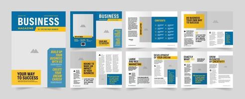 Business Magazine Layout Template. vector