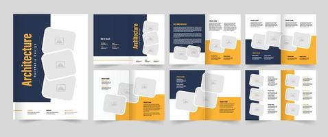 Architecture Portfolio Template Design vector