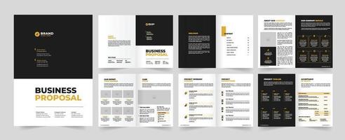 Project Proposal or Business Proposal Template vector