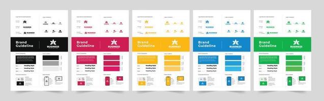 Brand Guideline Template Design vector