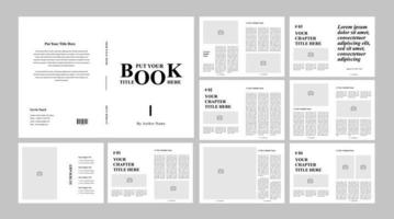 Book Template, Printable Book Layout Template