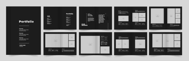 Portfolio design or multipurpose portfolio layout design vector