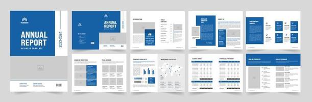 Annual Report Layout Design vector