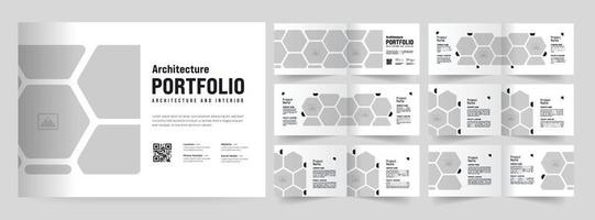 Portfolio design template or Photo book Design vector