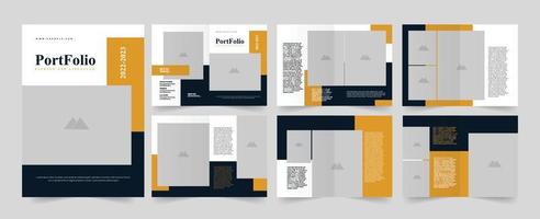 Fashion portfolio layout design vector