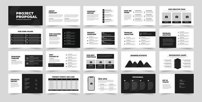 Project Proposal presentation design. Use for Creative keynote presentation background, Proposal Presentation, brochure design, website slider, business proposal. vector