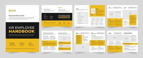HR Employee Handbook Template vector