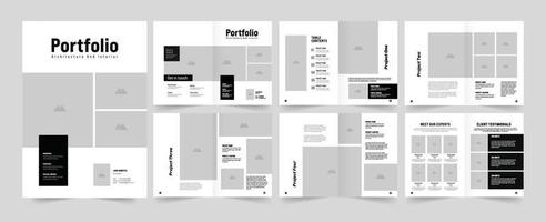 Portfolio design or architecture portfolio layout design vector