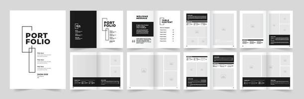 Portfolio design or multipurpose portfolio design vector