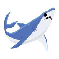 Trendy Shark Concepts vector