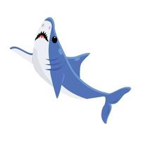 Trendy Shark Concepts vector