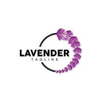 Lavender Logo, Hand Drawn Wedding Plant Design, Agriculture Vector, Symbol Illustration Template Icon vector