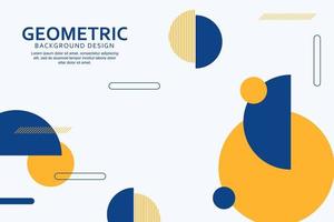 Geometric background with abstract shapes design vector