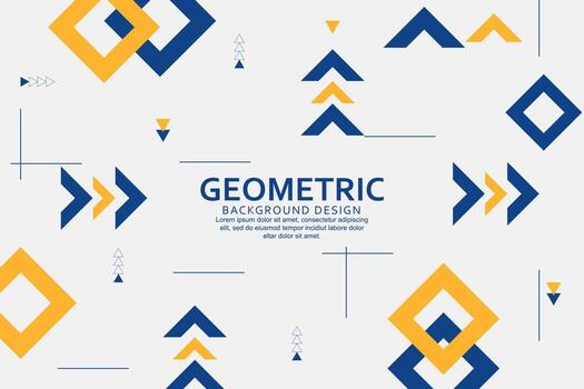 Geometric background with abstract shapes design vector