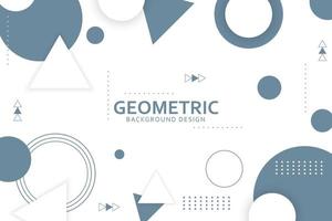 Geometric background with abstract shapes design vector