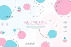 Geometric background with abstract polygonal shapes vector