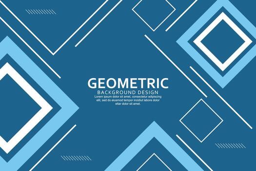 Geometric background with abstract shapes design vector
