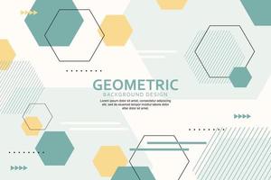 Geometric background with abstract polygonal shapes vector